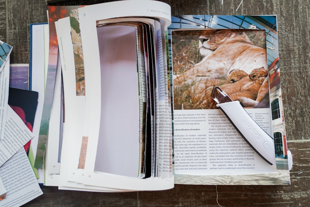 how to hollow out a book