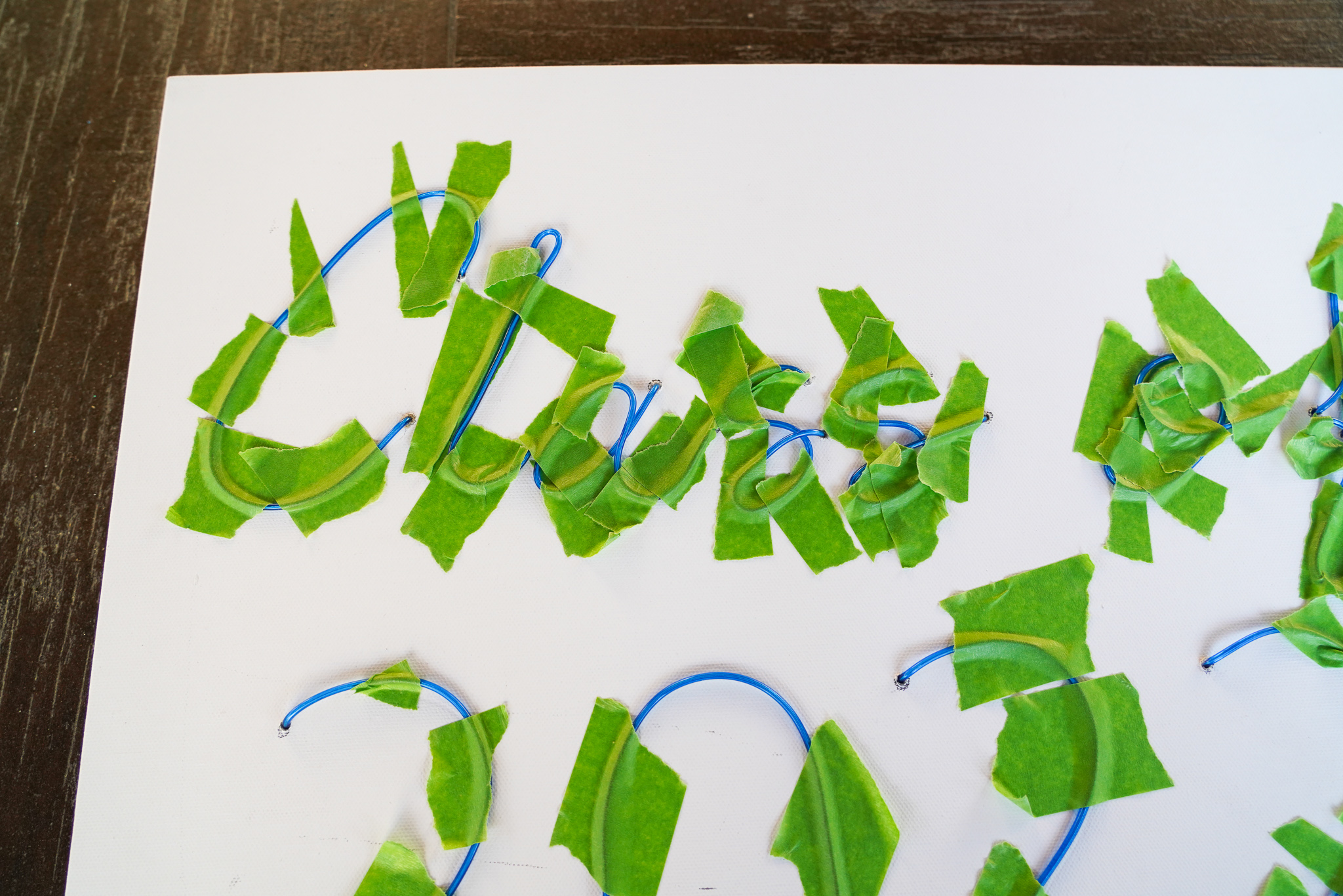 how to make a neon sign with el wire