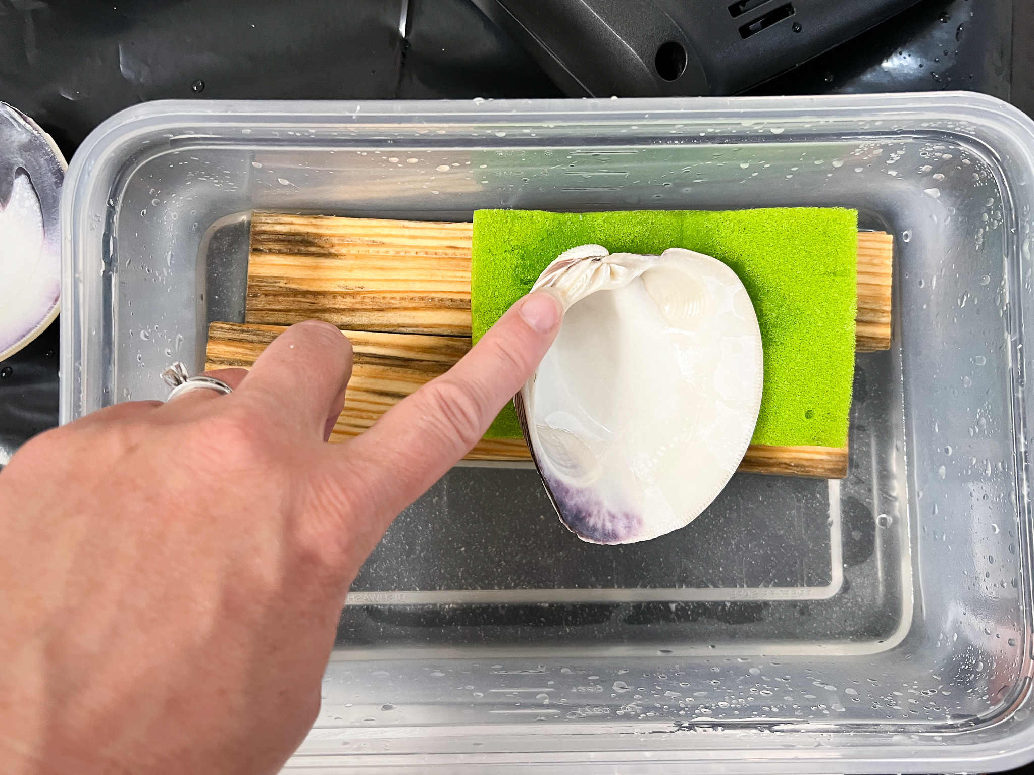 how to drill a hole in a seashell