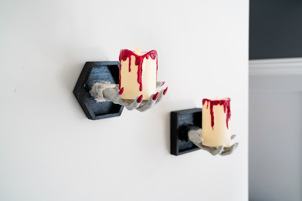 faux bloody candles