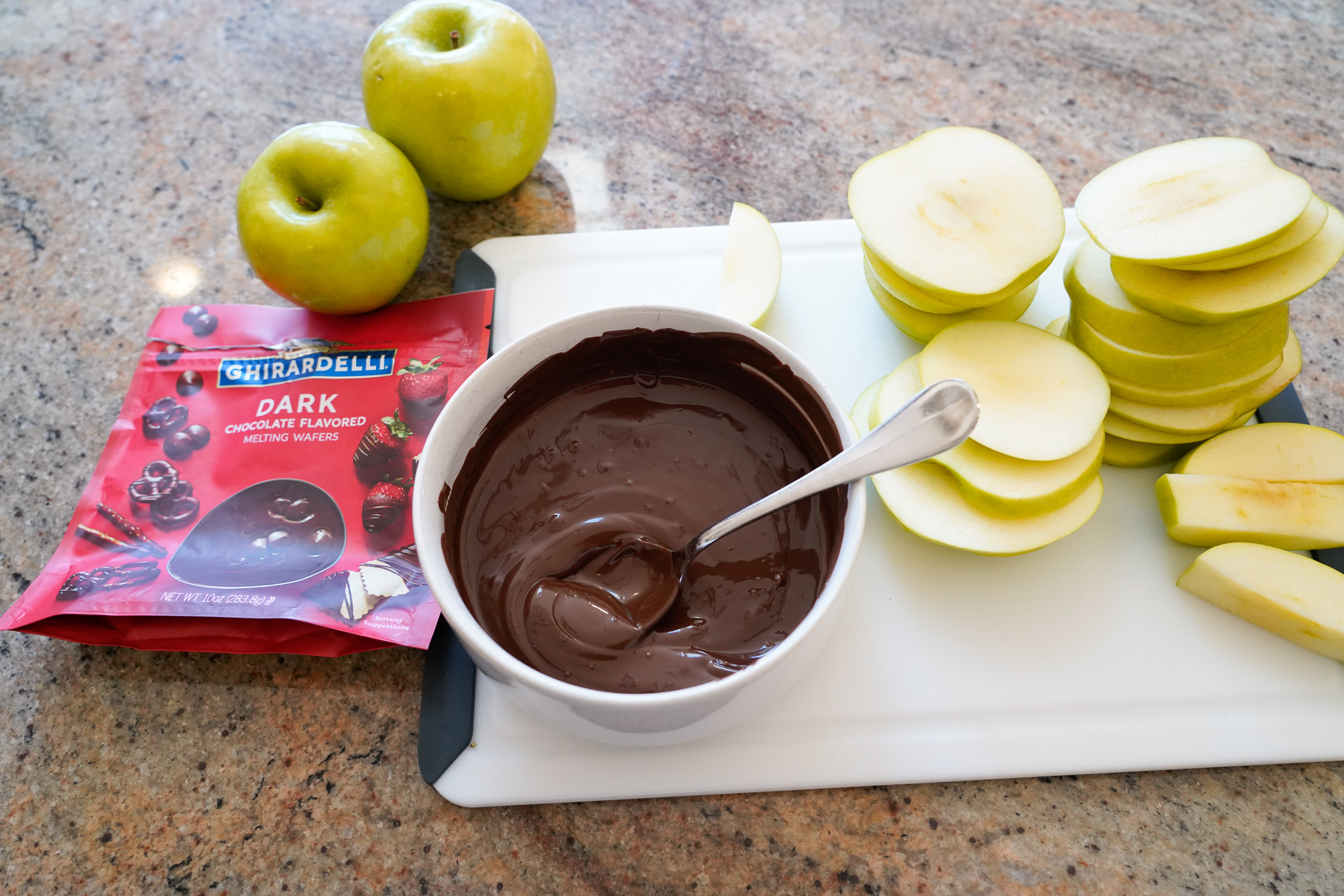 chocolate covered caramel apple pops